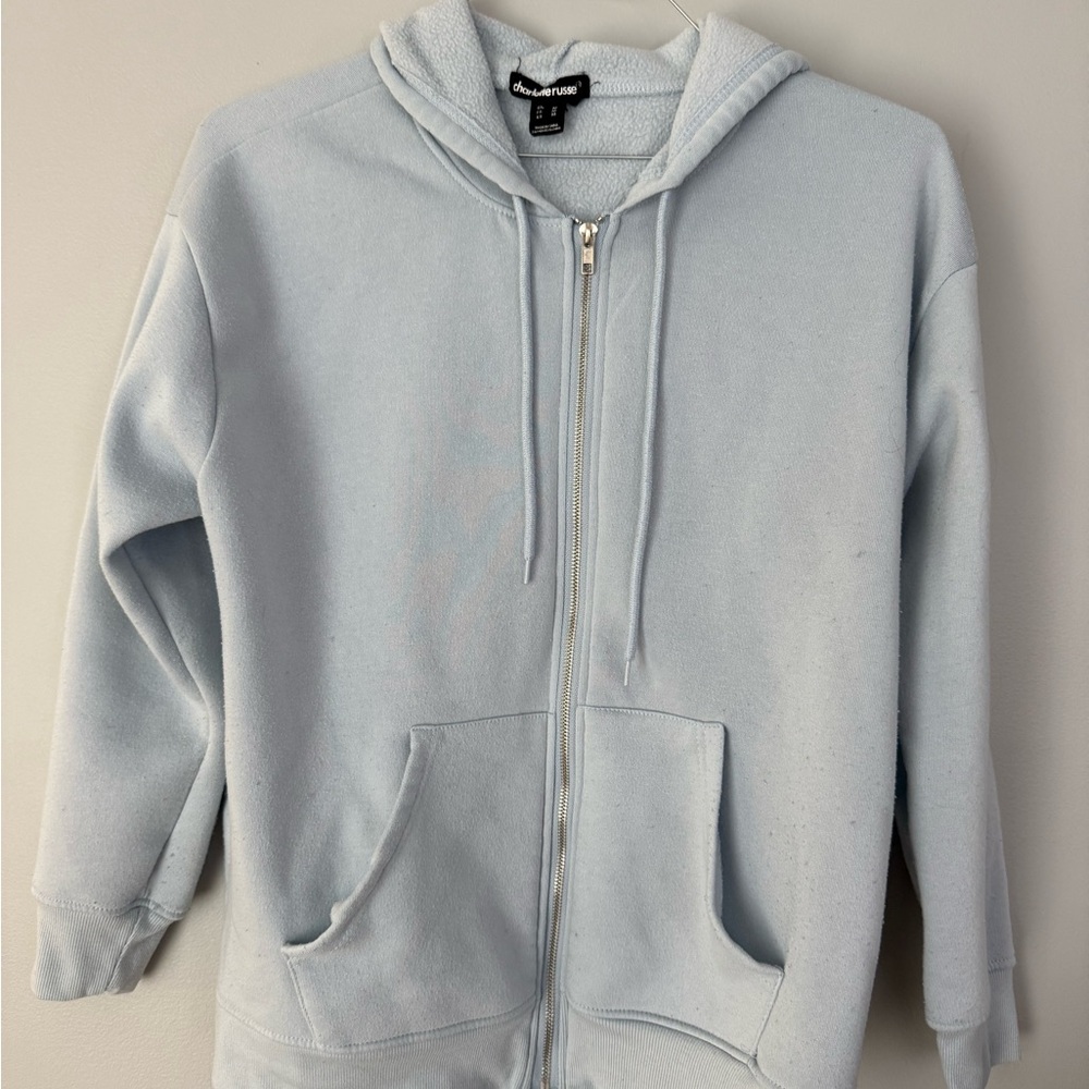 Charlotte Russe Light Blue Hoodie Women’s Medium